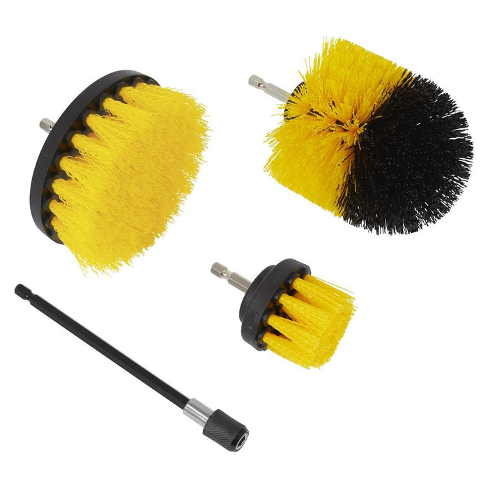 Sealey Drill Brush Set 4pc DBS4 Sealey - Town Tools 