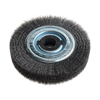 Lessmann Wheel Brush D200mm x W40-45 x 80 Bore Steel Wire 0.30 + Adaptors Set 4 +1
