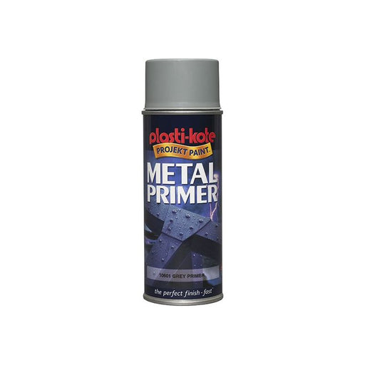 Plastikote Metal Primer Spray Grey 400ml PlastiKote - Town Tools
