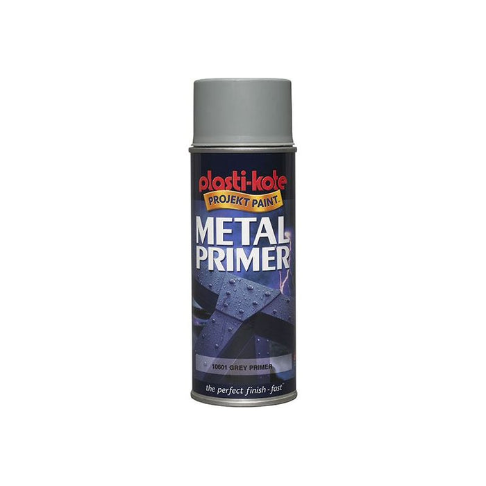 Plastikote Metal Primer Spray Grey 400ml PlastiKote - Town Tools