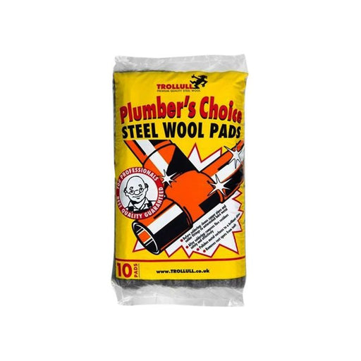 Trollull Plumber's Choice Steel Wool Pads 200g Trollull - Town Tools
