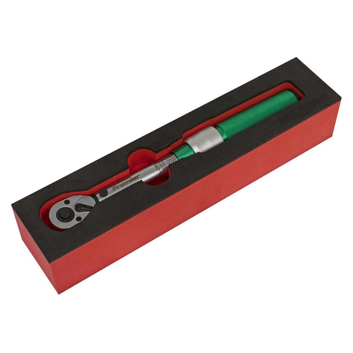 Sealey Torque Wrench Micrometer Style 1/4"Sq Drive 5-25Nm Calibrated STW901 Sealey - Town Tools 