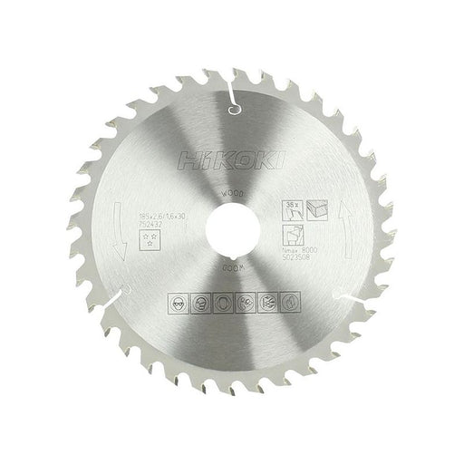 Hikoki Circular Saw Blade 185 x 30mm x 36T HiKOKI - Town Tools