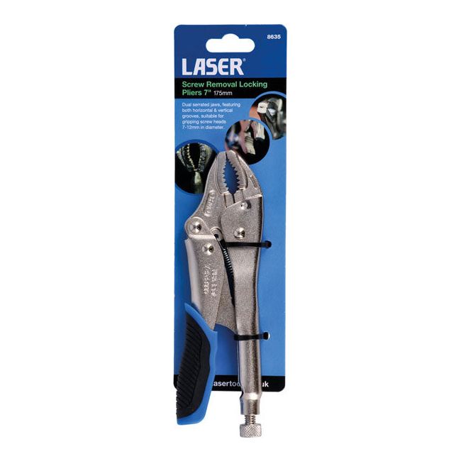 Laser Screw Removal Locking Pliers 7" - 8635 Laser - Town Tools