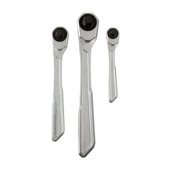 Laser Slim Handle Ratchet Set 1/4"D, 3/8"D, 1/2"D 3pc 7937 Laser - Town Tools 