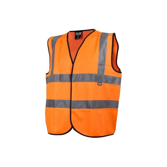 Scan Hi-Vis Waistcoat Orange - XL (48in) Scan - Town Tools