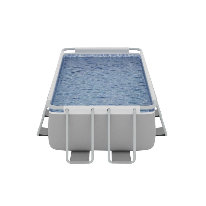 Dellonda Deluxe Steel Frame Swimming Pool with Filter Pump 13ft DL21