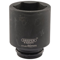 Draper Expert HI-TORQ 6 Point Deep Impact Socket, 3/4" Sq. Dr., 60mm