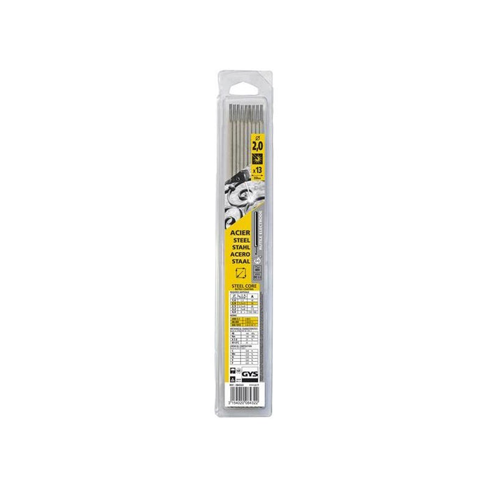 Gys Welding Rutile Electrodes Steel 2.0mm (Pack 13) GYS WELDING - Town Tools