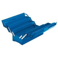 Draper Extra-Long Four Tray Cantilever Tool Box, 495mm, Blue - TB495