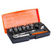 Bahco SL24 1/4in Drive Socket Set, 24 Piece Bahco - Town Tools