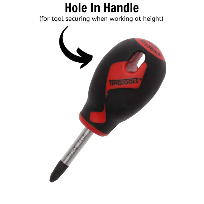 Teng Tools PH Screwdriver PH2 x 38mm XS Teng Tools - Town Tools 