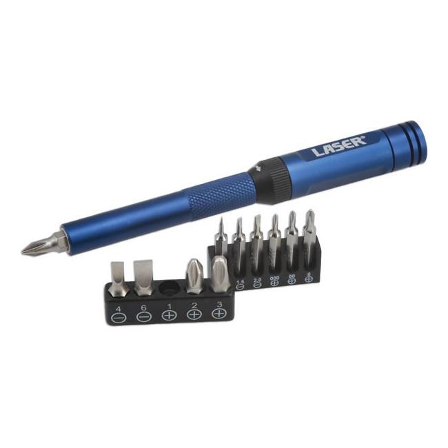 Laser Ratchet Screwdriver for Standard & Precision Bits 8244 Laser - Town Tools 