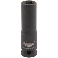 Draper Expert HI-TORQ 6 Point Deep Impact Socket, 3/8" Sq. Dr., 11mm