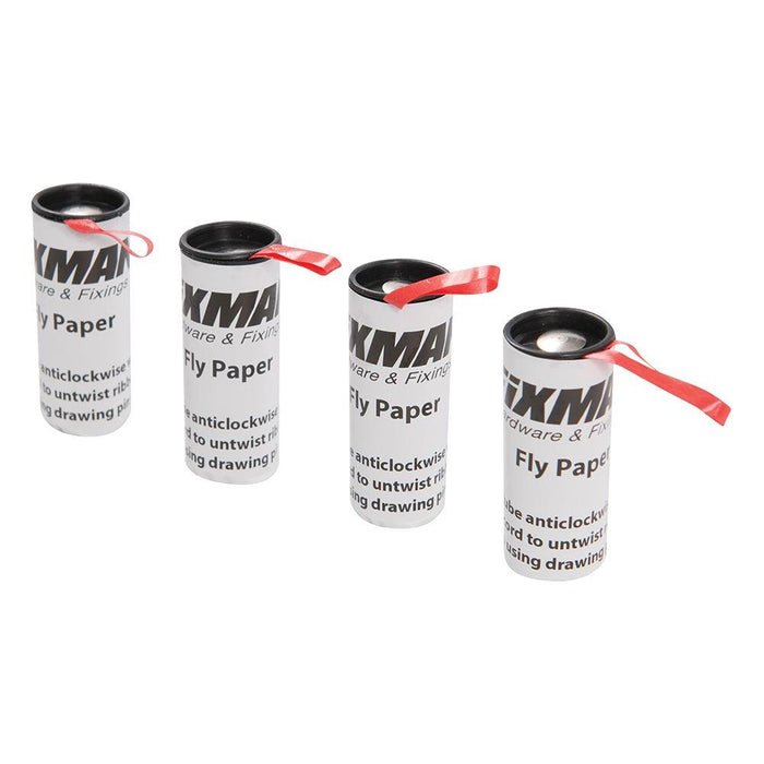 Fixman Fly Paper 4pk 750mm Fixman - Town Tools 