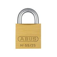Abus Mechanical 55/25mm Brass Padlock Carded
