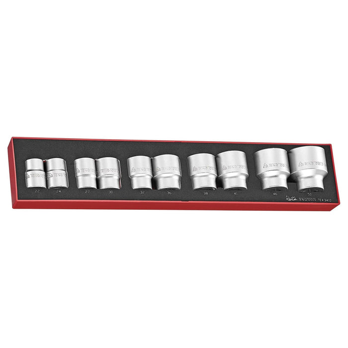 Teng Tools 3/4" Socket Set 6 pt FOAMX4 10 Pieces Teng Tools - Town Tools 