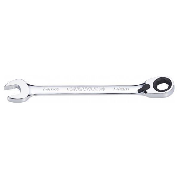 Carlyle Hand Tools Spanner - Reversible Ratcheting - Metric - 14 mm Caryle Tools - Town Tools 