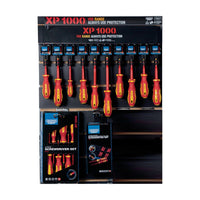 Draper XP1000 VDE Screwdriver Profile for Slat Wall and Toolbar (34 Piece)