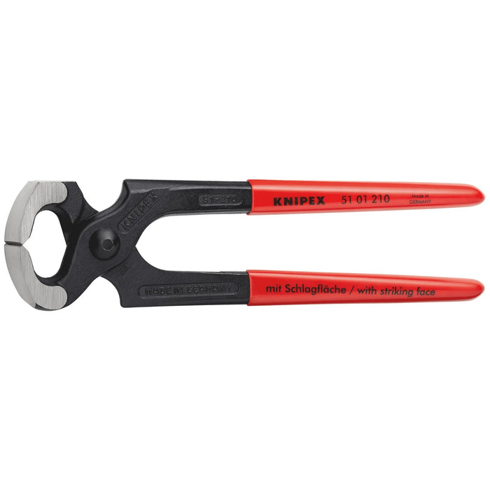 KNIPEX 51 01 210 SBE Hammerhead Style Carpenters' Pincers, 210mm - 51 01 210 SB