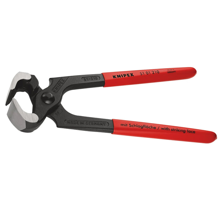 KNIPEX 51 01 210 SBE Hammerhead Style Carpenters' Pincers, 210mm - 51 01 210 SB