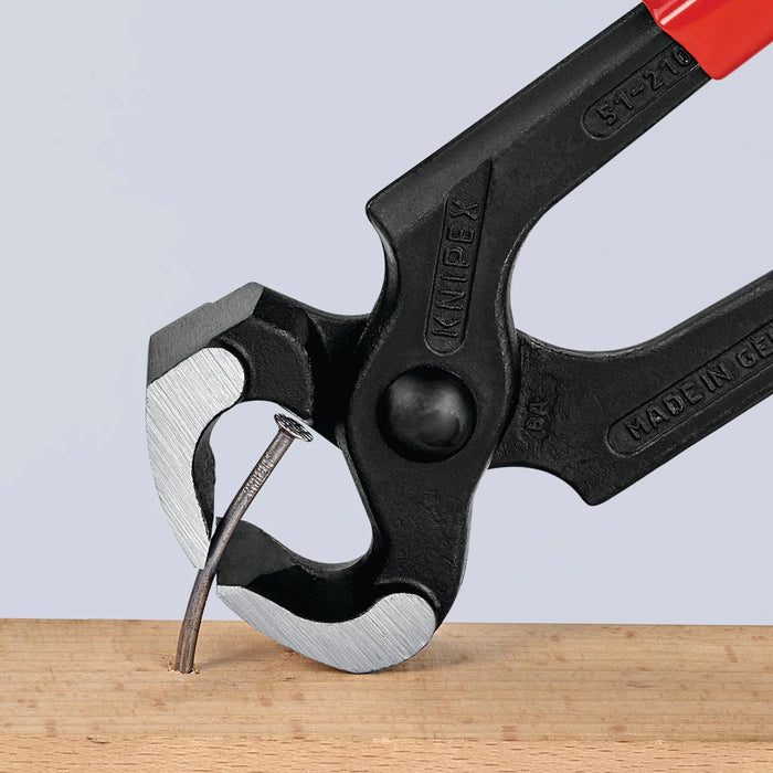 KNIPEX 51 01 210 SBE Hammerhead Style Carpenters' Pincers, 210mm - 51 01 210 SB