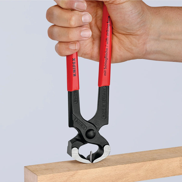 KNIPEX 51 01 210 SBE Hammerhead Style Carpenters' Pincers, 210mm - 51 01 210 SB