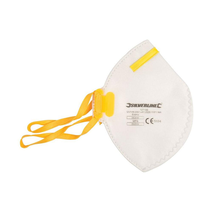 Silverline Fold Flat Face Mask FFP1 NR FFP1 NR Single Silverline - Town Tools 