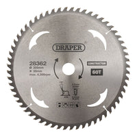 Draper TCT Construction Circular Saw Blade, 305 x 30mm, 60T 28362