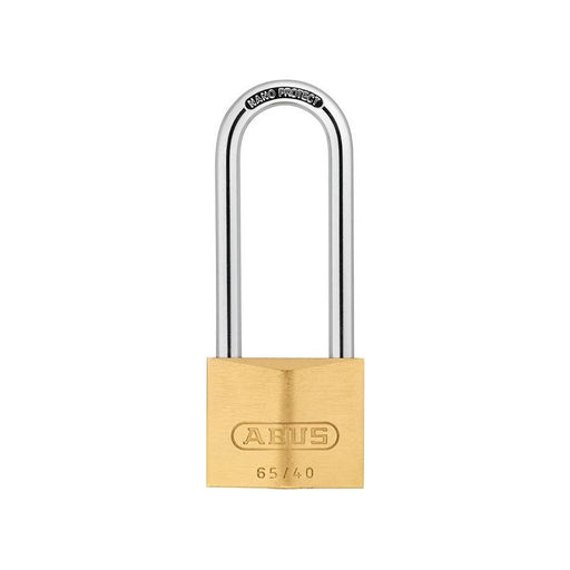 Abus Mechanical 65/40mm Brass Padlock 63mm Long Shackle Keyed Alike 406 ABUS Mechanical - Town Tools
