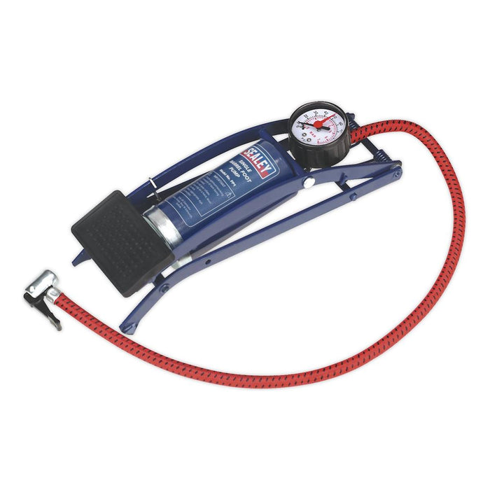 Sealey Foot Pump Single Barrel FP1 Sealey - Town Tools 