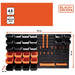 Black+Decker Tool Board With Storage Bins And Hooks 98 X 23 X 43Cm 43 Pieces Tool Wall Organizer Black+Decker - Town Tools 