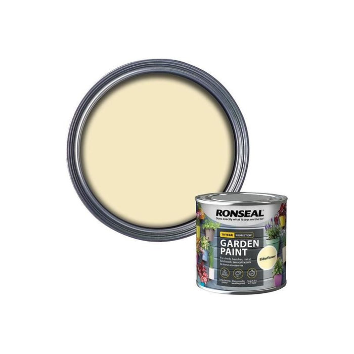 Ronseal Garden Paint Elderflower 250ml Ronseal - Town Tools