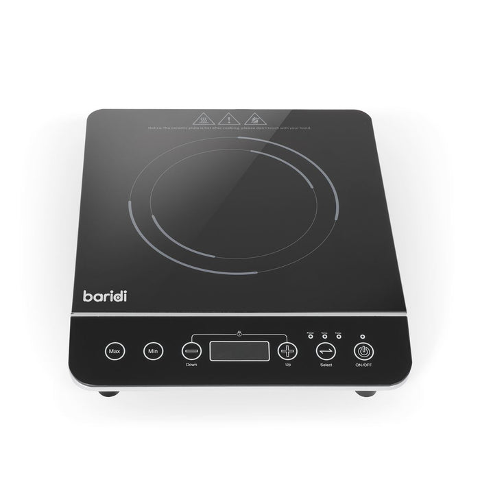 Baridi Portable Induction Hob with 1 Cooking Zone 29 x 35.5 x 7cm - Black