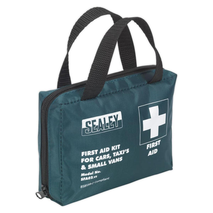 Sealey First Aid Kit Medium for Cars Taxis & Small Vans BS 8599-2 Compliant Sealey - Town Tools 