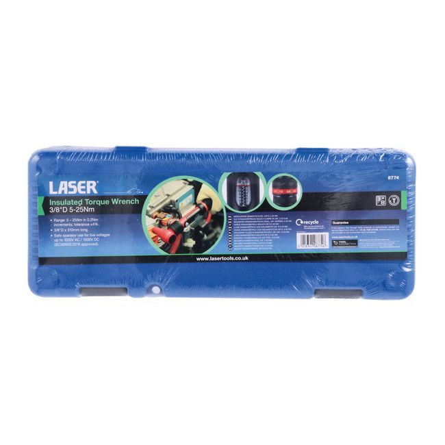 Laser Insulated Torque Wrench 3/8"D 5-25Nm Laser - Town Tools