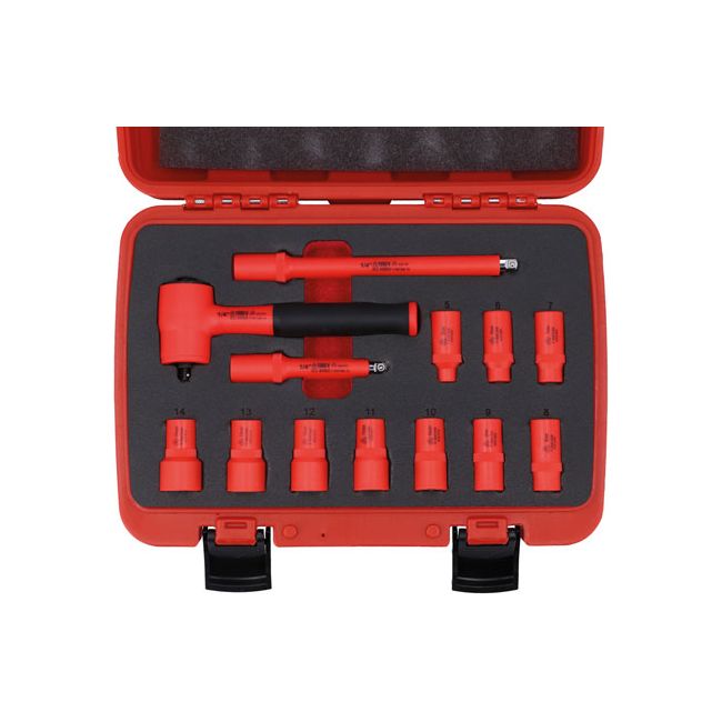 Laser Insulated Socket Set 1/4"D 13pc Laser - Town Tools