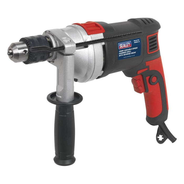 Sealey Hammer Drill13mm Variable Speed with Reverse 850W/230V SD800