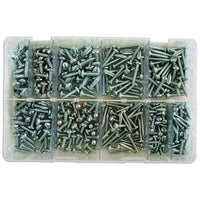 Connect Assorted Self Tapping Pan Pozi Screws 8-12 Box 330pc 35001