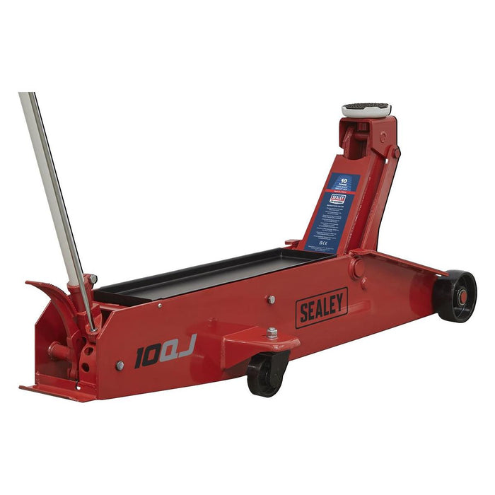 Sealey Premier Premier Long Reach Trolley Jack 10 Tonne 10QJ Sealey Premier - Town Tools 