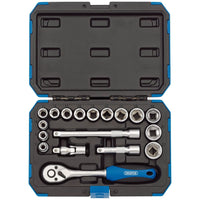 Draper Metric Socket Set, 3/8" Sq. Dr. (18 Piece) 16359