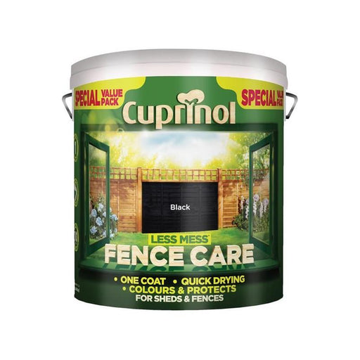 Cuprinol Less Mess Fence Care Black 6 litre Cuprinol - Town Tools