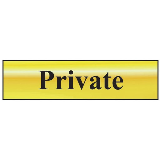 Scan Private - Polished Brass Effect 200 x 50mm Scan - Town Tools