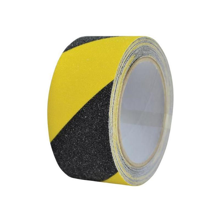 Faithfull Anti-Slip Tape 50mm x 5m Black & Yellow Hazard Faithfull - Town Tools