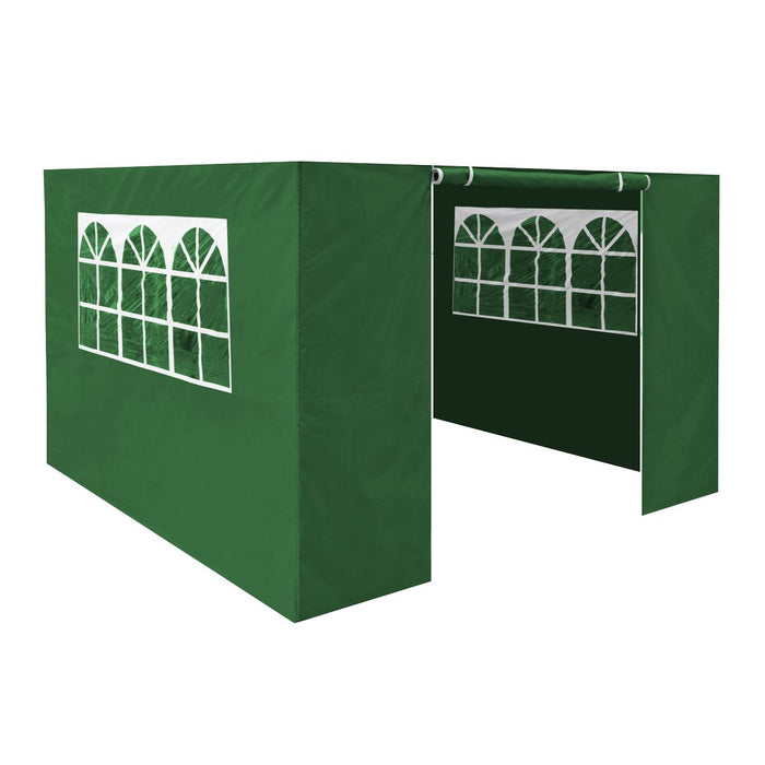 Dellonda Side Walls/Doors/Windows for Gazebo Fits 2 x 2m Models Dark Green