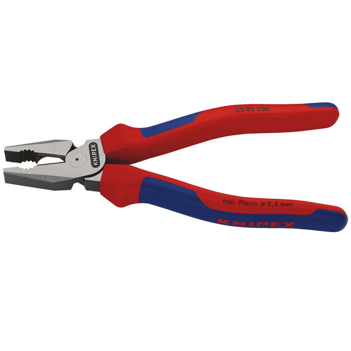 KNIPEX 02 02 200 SB High Leverage Combination Pliers, 200mm - 02 02 200 SB