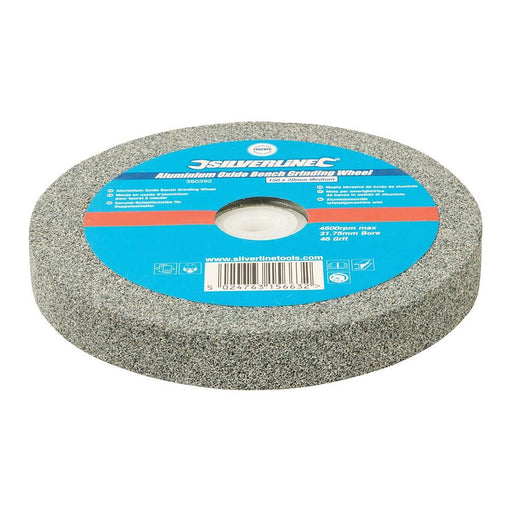 Silverline Aluminium Oxide Bench Grinding Wheel 150 x 20mm 46G Medium Silverline - Town Tools 