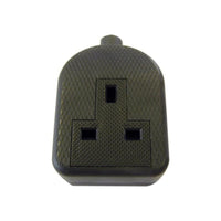Dencon Trailing Socket 13A 1-Gang Black