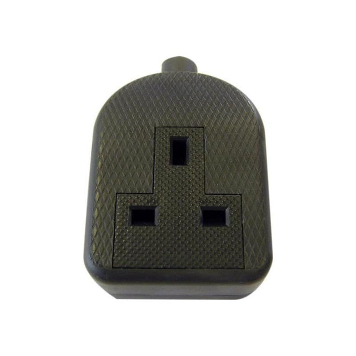 Dencon Trailing Socket 13A 1-Gang Black Dencon - Town Tools