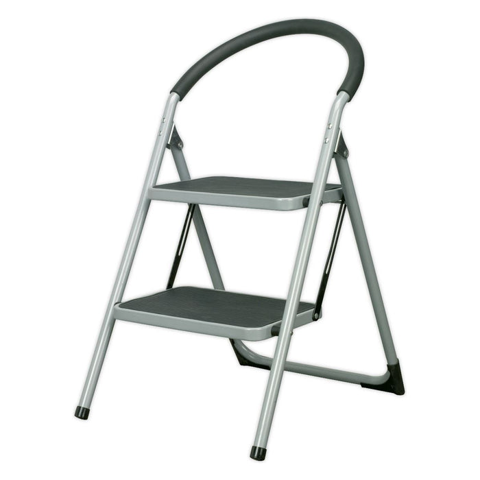 Sealey Step Stool 2-Tread 150kg Capacity EN14183 ASL2 Sealey - Town Tools 